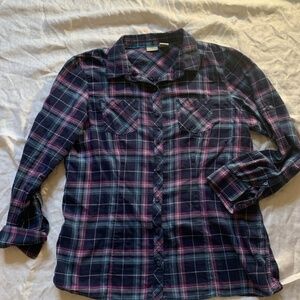 L.L. Bean Cotton women's plaid shirt, L